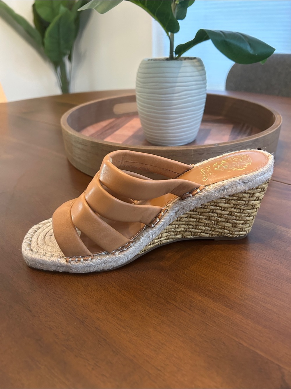 Vince Camuto Leather Wedge